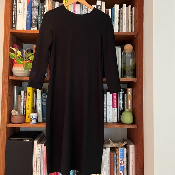 VINCE Black Midi Dress - Picture 3 of 6